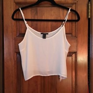 Semi-Sheer Cropped Forever 21 Tank